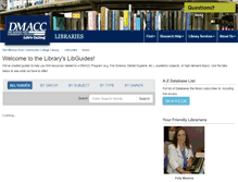 Tablet Screenshot of libguides.dmacc.edu